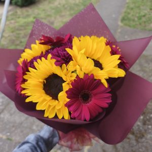 Ramo Girasoles Morados