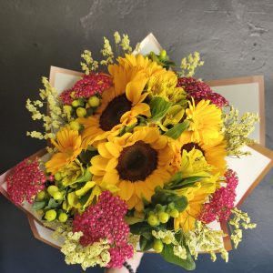 Girasoles y Gerberas